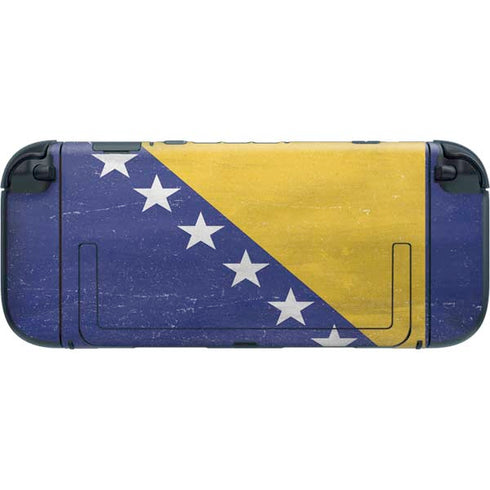 Bosnia and Herzegovina Flag Distressed Nintendo Switch 2 (2025) with Joy-Con Skin
